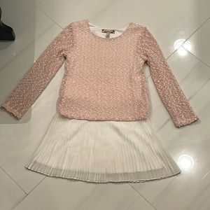 ⭐️Pleated skirt sweater dress